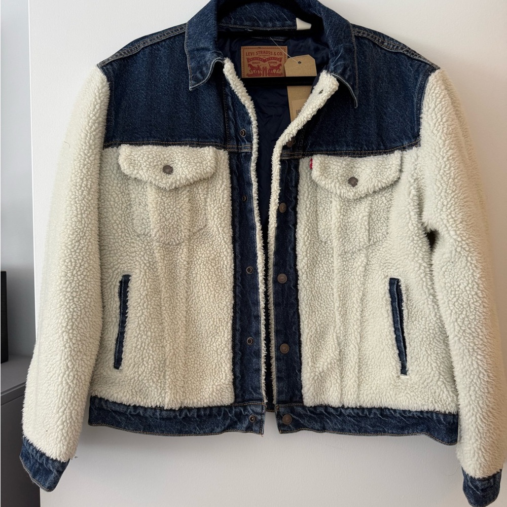 Levi's Denim and Cream Sherpa Jacket